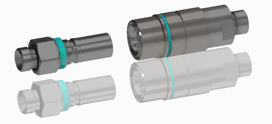Connecteur à fluide poussée-tirée de la série TFB en alliage d'aluminium d'acier inoxydable ou en laiton sans fuite