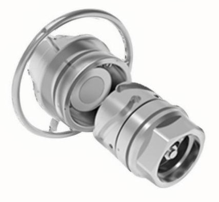 Connecteur fluide à trois rainures TFC en alliage d'aluminium ou en laiton en acier inoxydable durable
