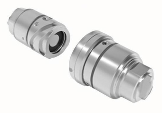 Connecteur fluide à trois rainures TFC en alliage d'aluminium ou en laiton en acier inoxydable durable