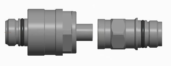 Connecteur de fluide d'accouplement aveugle flottant radial grand TFH
