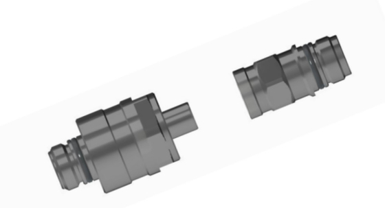 Connecteur de fluide d'accouplement aveugle flottant radial grand TFH