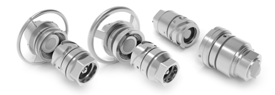 Connecteur fluide à trois rainures TFC en alliage d'aluminium ou en laiton en acier inoxydable durable