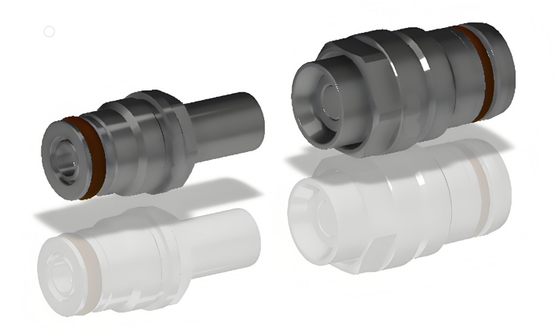 Connecteur de fluide d'accouplement aveugle TFD en alliage d'aluminium ou en laiton d'acier inoxydable de haute qualité