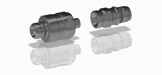 Connecteur de fluide d'accouplement aveugle flottant radial grand TFH